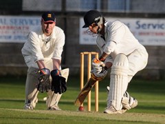 Aman about to be bowled
